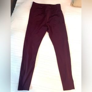 Rarely worn maroon leggings